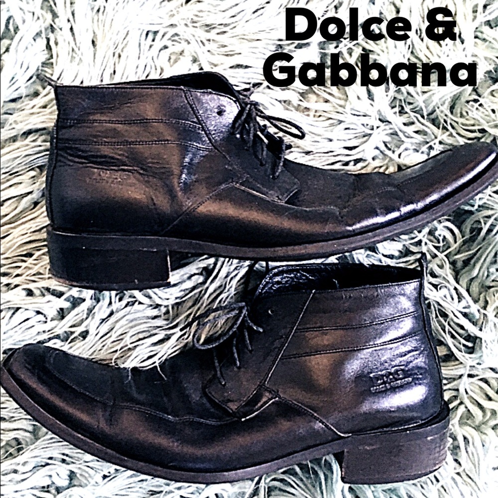 Dolce & Gabbana Men's Dress Boots. Size: 43/10